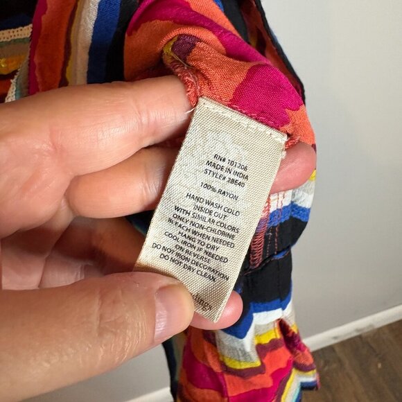 Soft Surroundings Colorista Tunic Sequin Striped Top - Picture 5 of 6